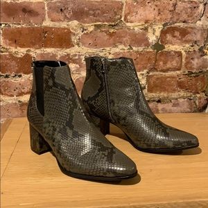 Women’s size 10 Gray Snakeskin Calvin Klein Boots